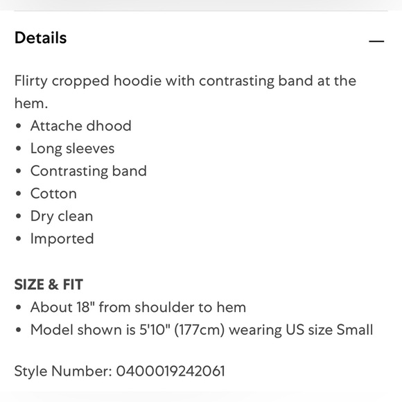 ALEXANDERWANG.T Stretch Corduroy Cropped Hoodie in Cola - Picture 4 of 10